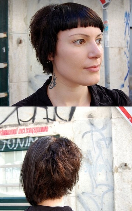 asymetryczne fryzury krótkie uczesanie damskie zdjęcie numer 43A